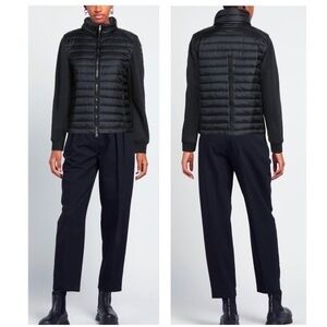 Parajumpers Zaira Quilted Skiing Jacket Sweatshirt Zip-up Size Medium BLACK NEW